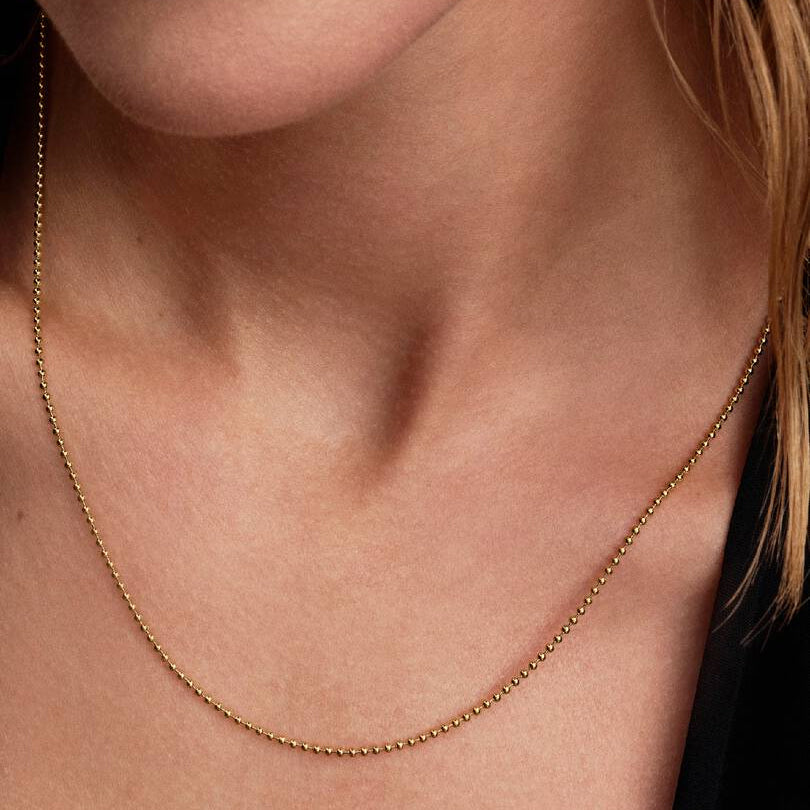 COLLANA PANDORA A SFERE PLACCATA ORO 14 KT