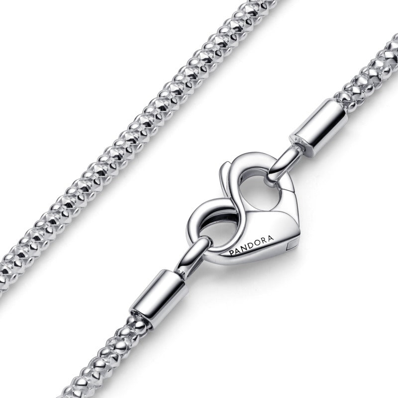 PANDORA MODULAR NECKLACE WITH INFINITY HEART CLASP