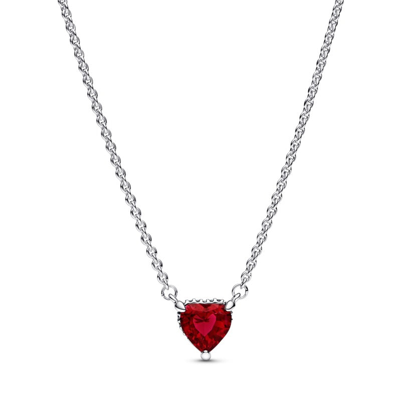 PANDORA NECKLACE WITH RED HEART