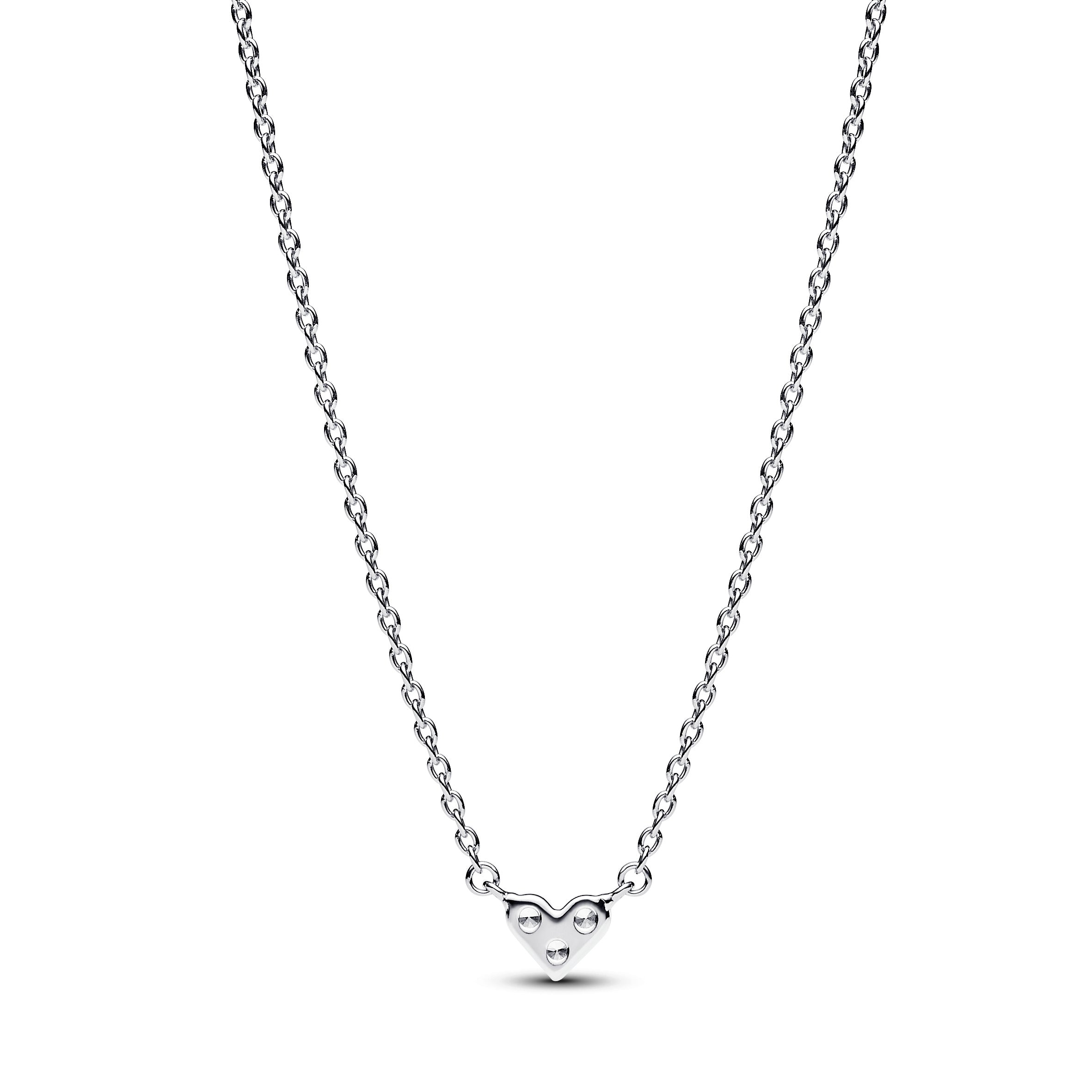 COLLANA PANDORA CUORE CON PIETRE LUMINOSE