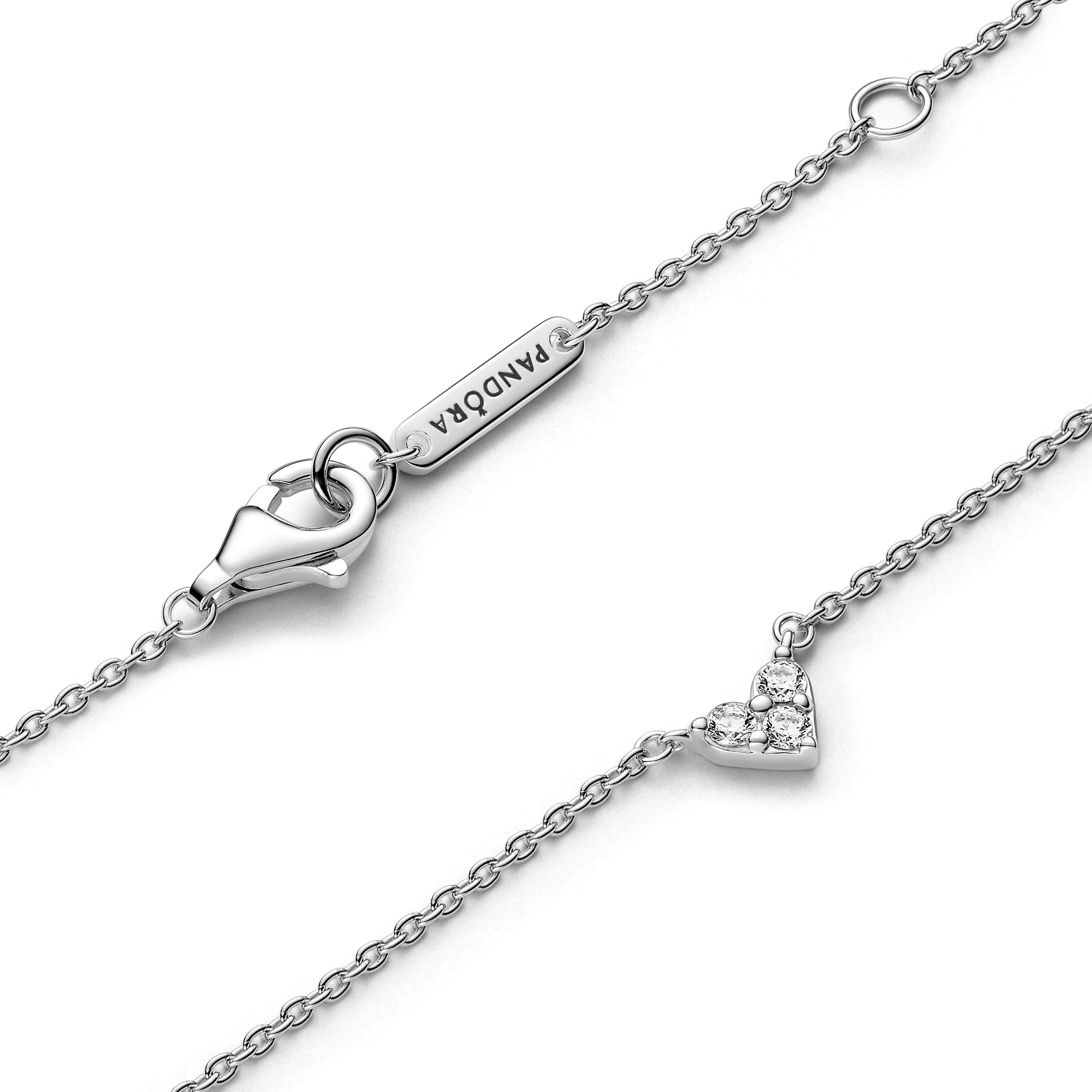 COLLANA PANDORA CUORE CON PIETRE LUMINOSE