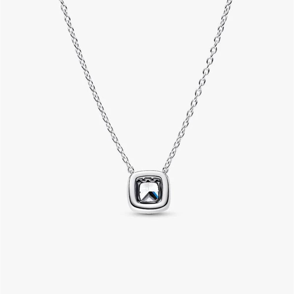 PANDORA WHITE SQUARE LIGHT POINT NECKLACE