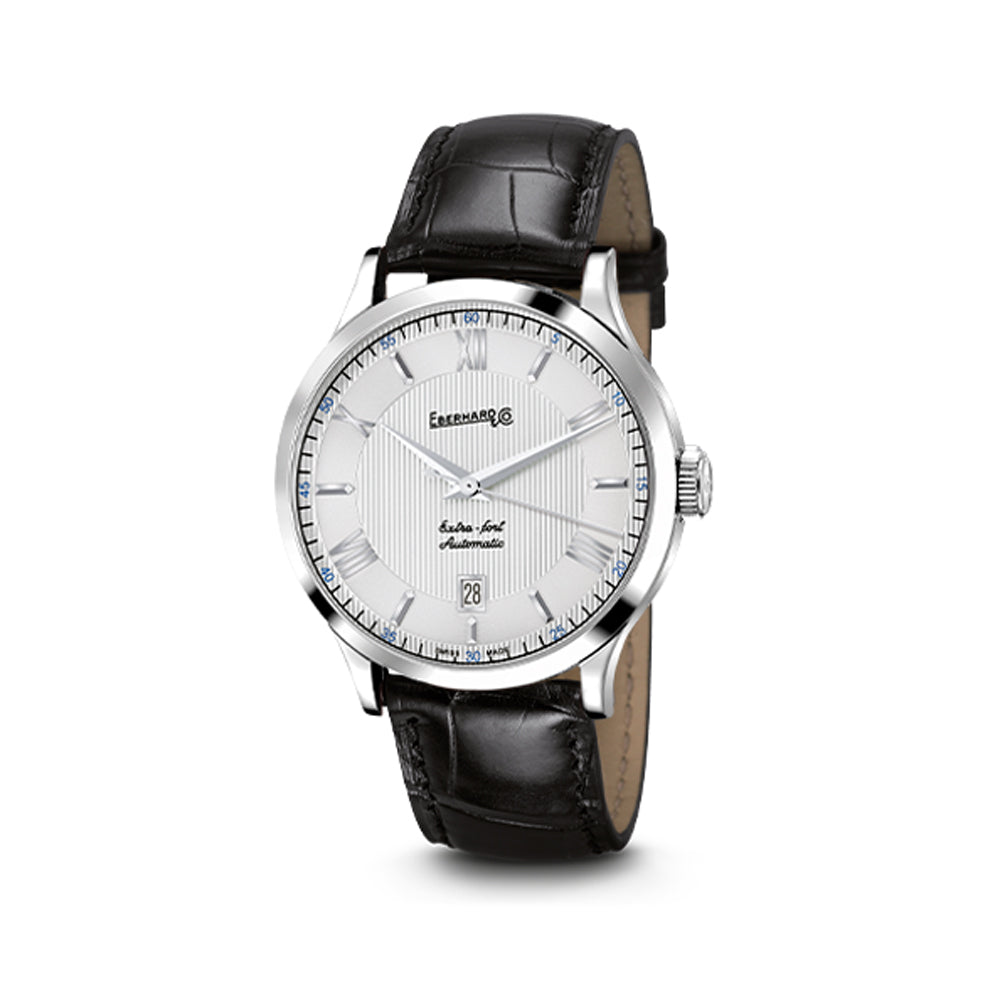 OROLOGIO EBERHARD EXTRA FORT QUADRANTE ARGENTO |40MM|