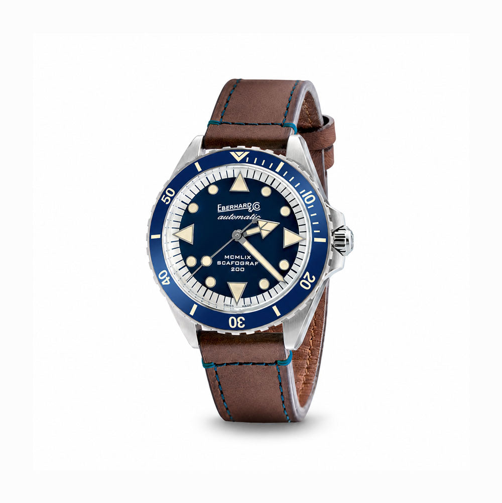 EBERHARD SCAFOGRAF 300 MCMLIX BLUE DIAL |43MM|
