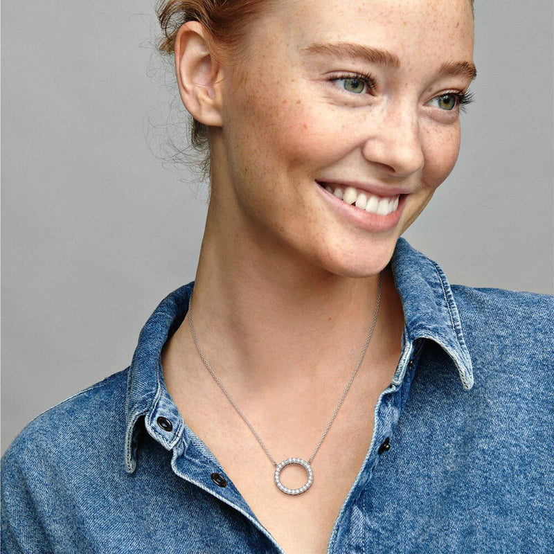 COLLANA PANDORA CERCHIO SCINTILLANTE