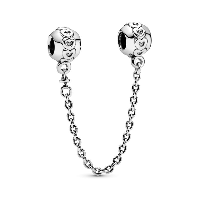 CHARM PANDORA CATENINA DI SICUREZZA 'CUORI'