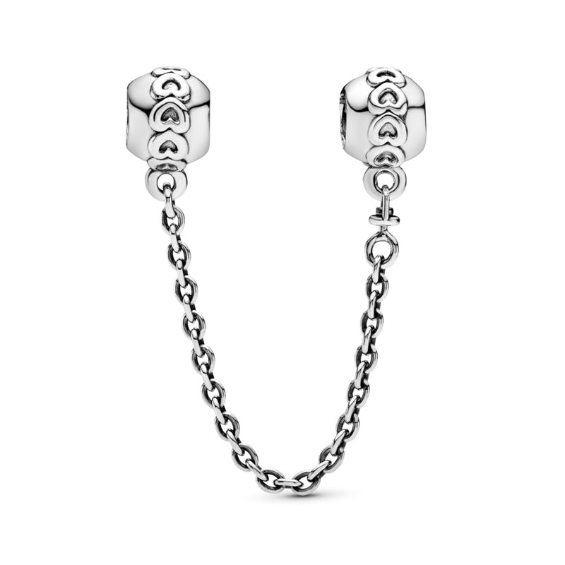 CHARM PANDORA CATENINA DI SICUREZZA 'CUORI'