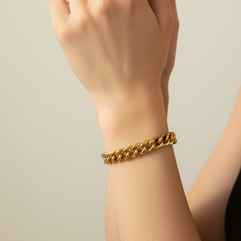 Bracciale Maglia Gourmette in Oro Giallo 18KT (750) – Made in Italy