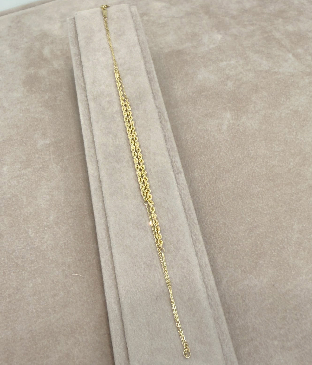 BRACCIALE DOPPIO FILO TORCHON IN ORO GIALLO 18 KT (750)