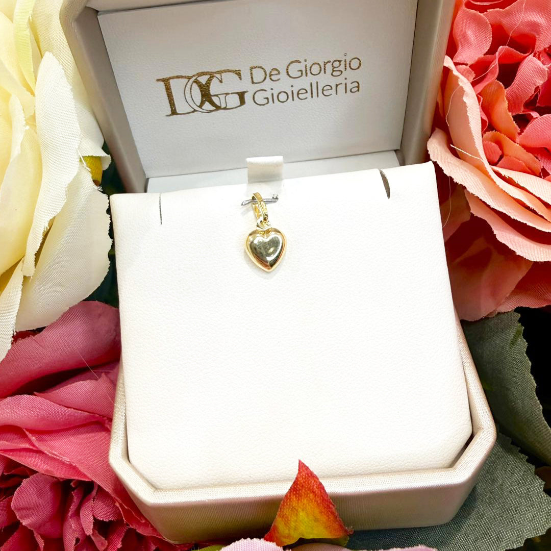 Ciondolo cuore da donna in oro giallo 18 Kt (750)