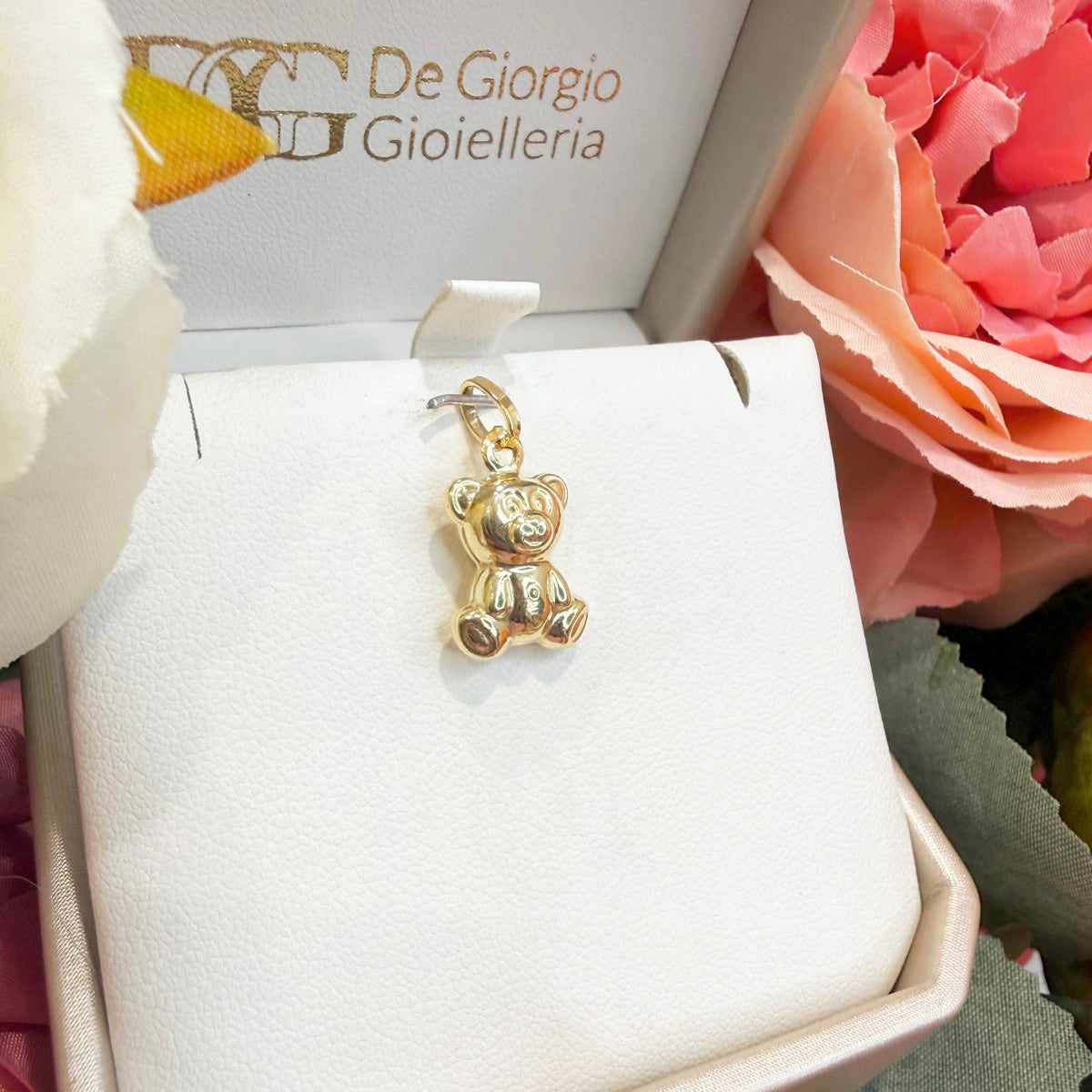 Ciondolo orsetto da donna in oro giallo 18 Kt (750)