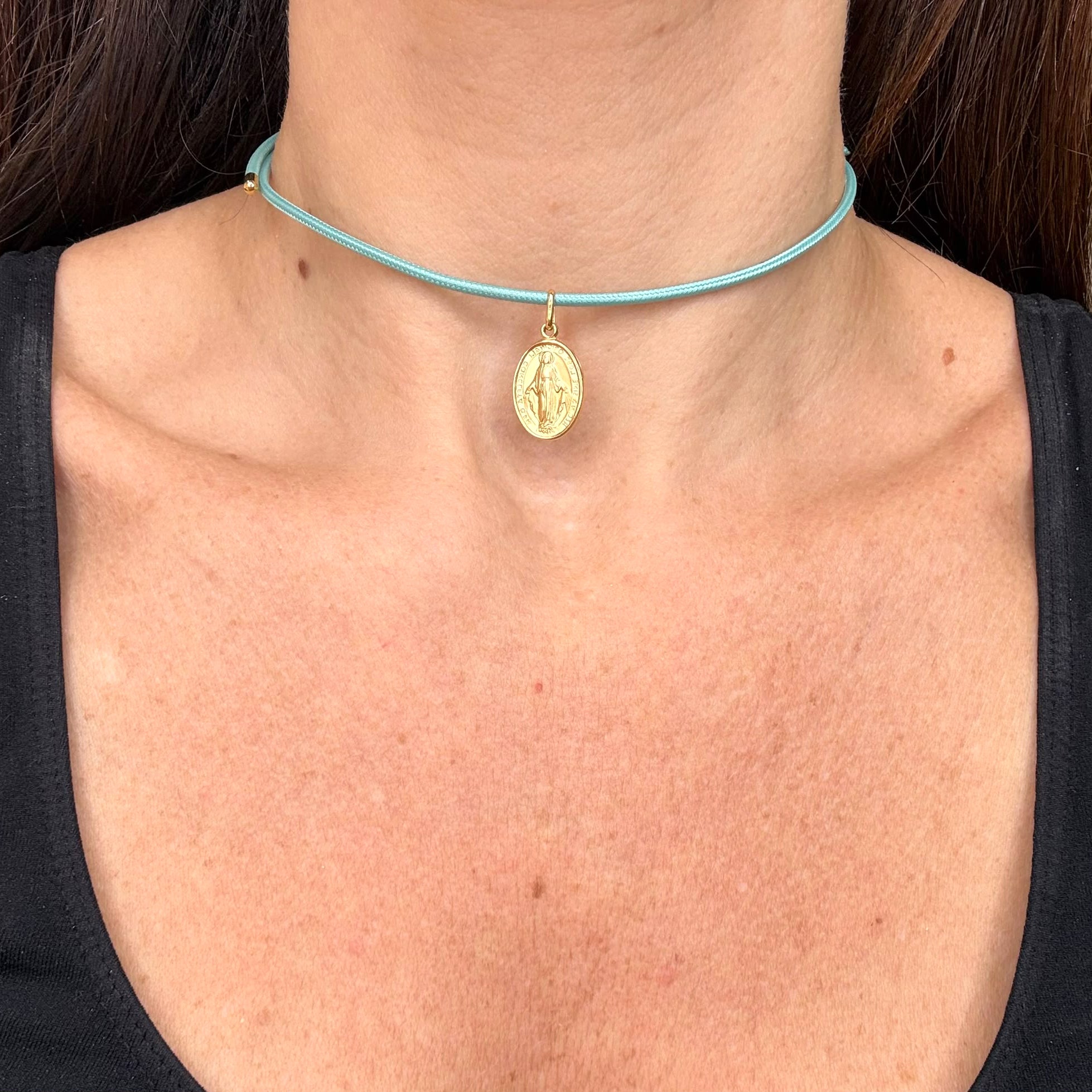 Medaglia Miracolosa in Oro Giallo 18 KT