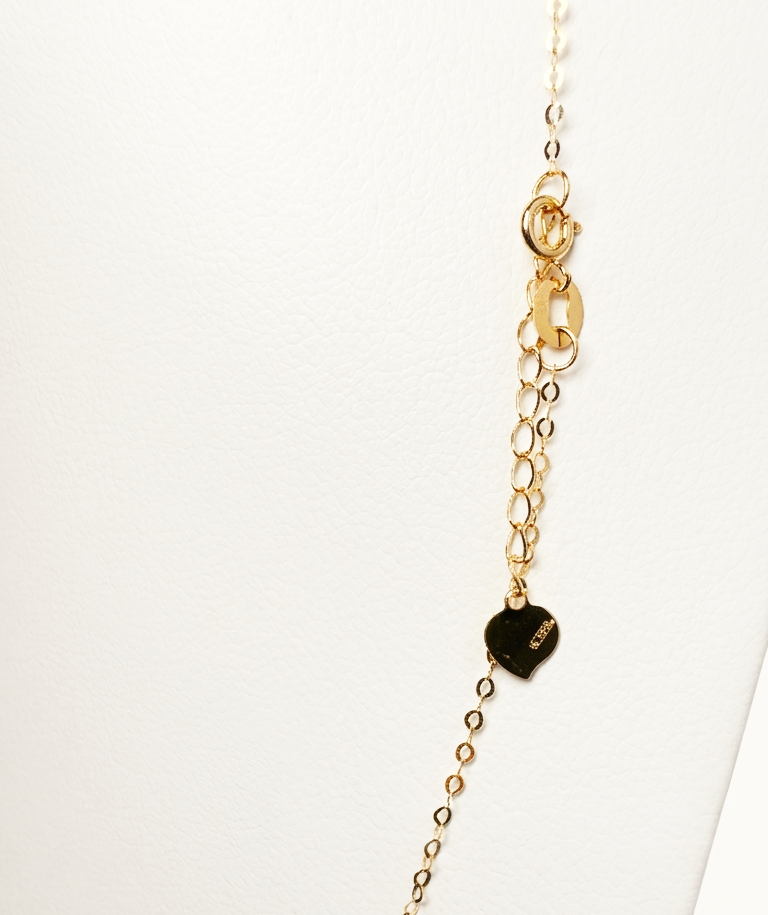 Collana con cuori traforati in oro giallo 18 KT (750)