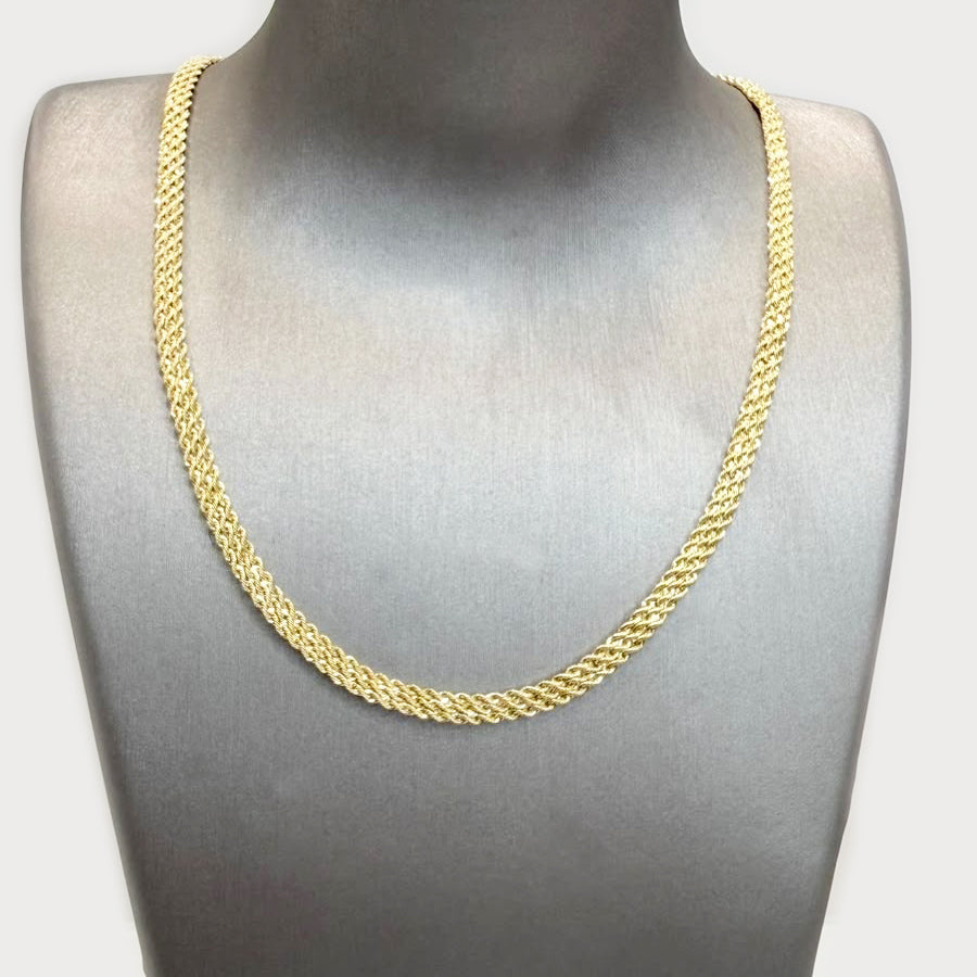 Collana Intrecciata in Oro Giallo 18 KT (750)