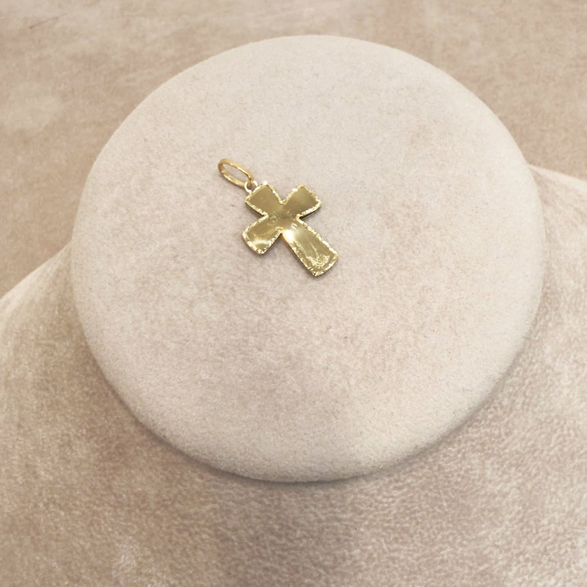 PENDENTE CROCE UNISEX IN ORO GIALLO 18 KT (750)