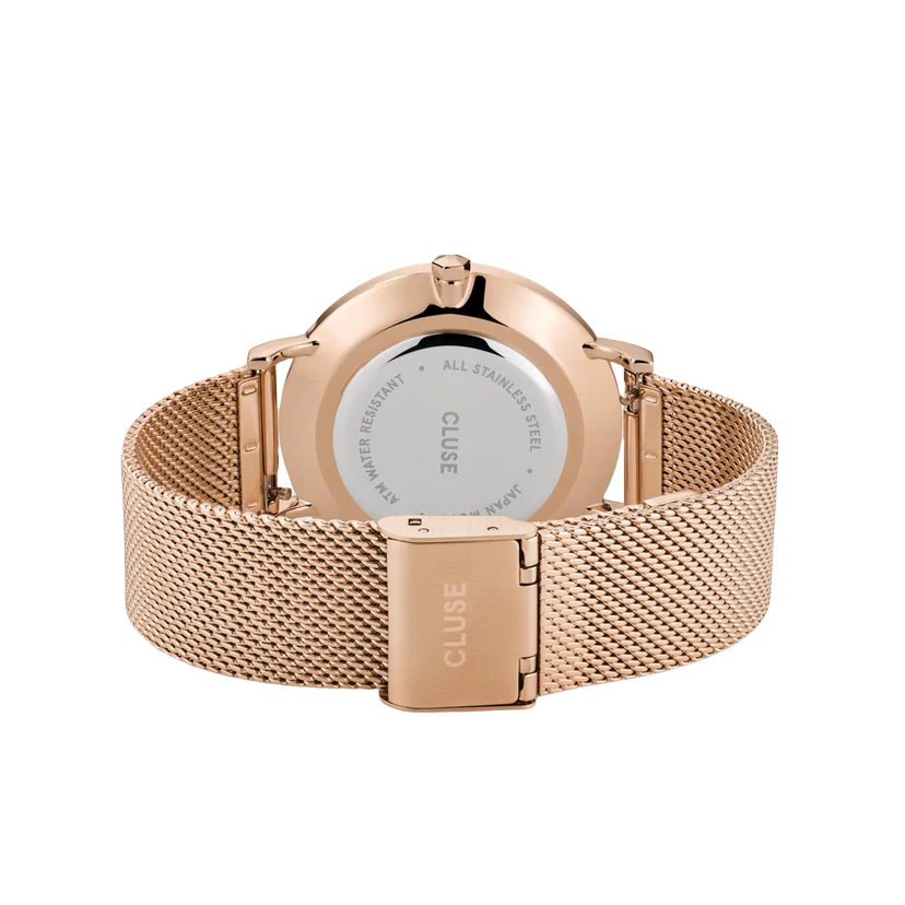 CLUSE BOHO CHIC MESH WATCH WHITE - ROSE GOLD |38MM|