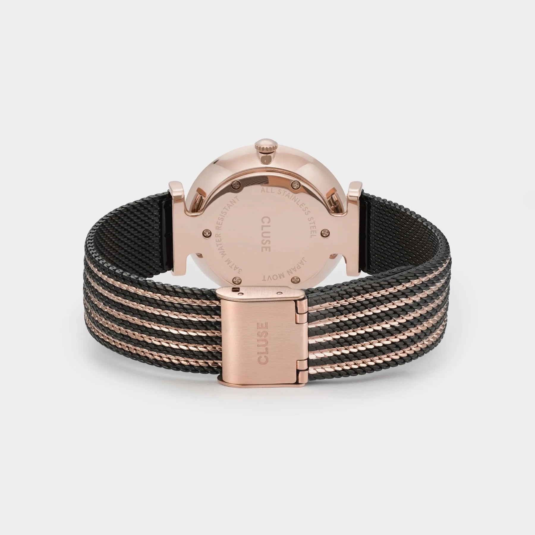 CLUSE TRIOMPHE MESH WATCH ROSE GOLD - BLACK |33MM|