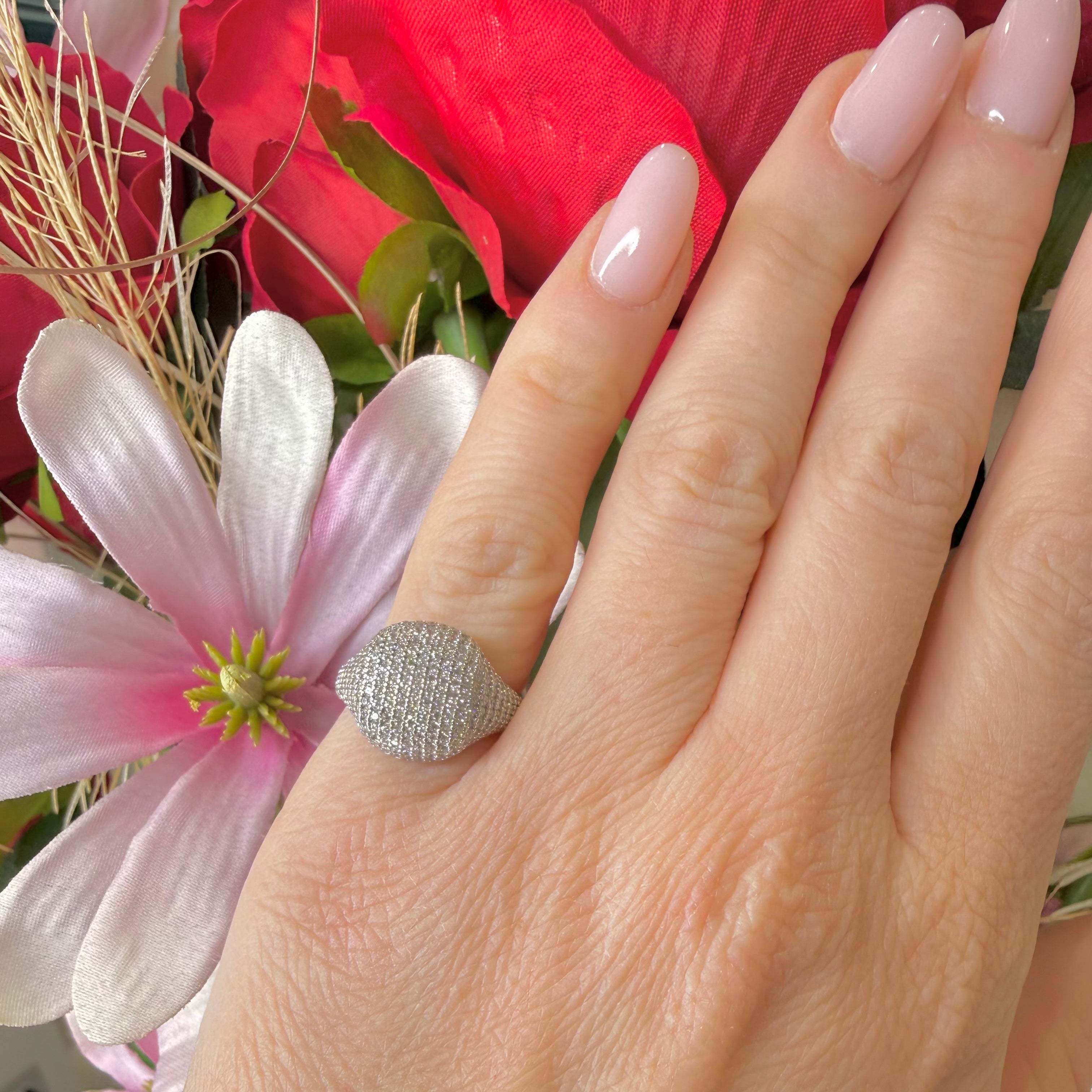 ANELLO CUORE CHEVALIER IN ARGENTO SILVER E ZIRCONI