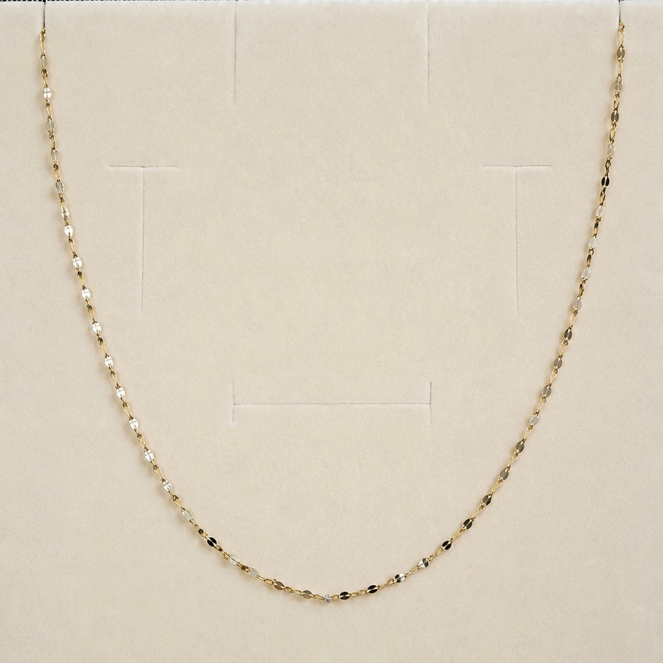 COLLANA SPECCHIATA IN ORO GIALLO 18 CARATI