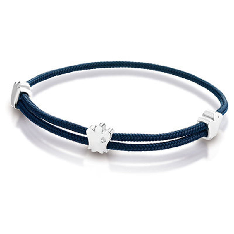 BRACCIALE ROBERTO GIANNOTTI IN CORDA E ANGELO ARGENTO