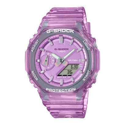 CASIO CLASSIC G-SHOCK WATCH TRANSPARENT PURPLE |42.9MM|