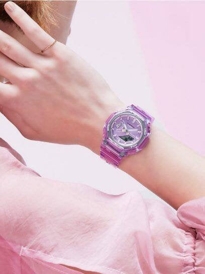CASIO CLASSIC G-SHOCK WATCH TRANSPARENT PURPLE |42.9MM|