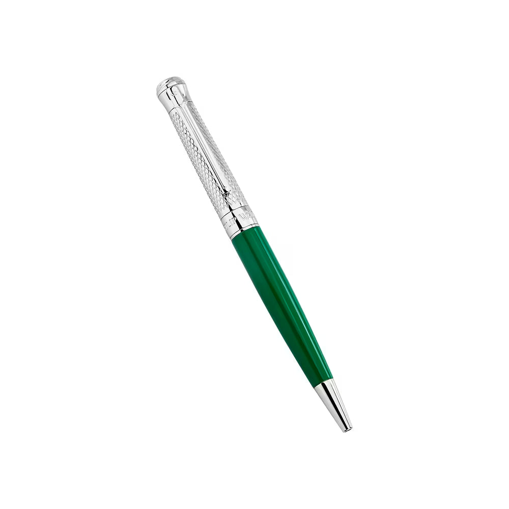 PHILIP WATCH WRITING INSTRUMENT GREEN & SILVER BALLPOINT PEN