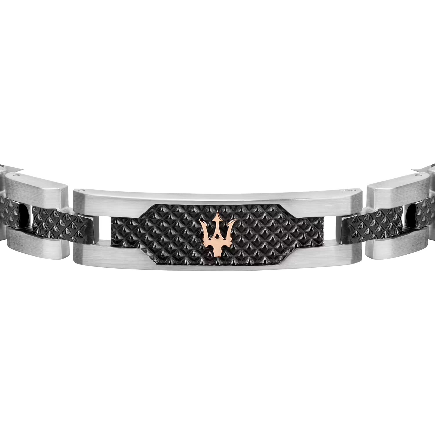 MASERATI ICONIC DARK GUN ROSE GOLD MEN'S BRACELET
