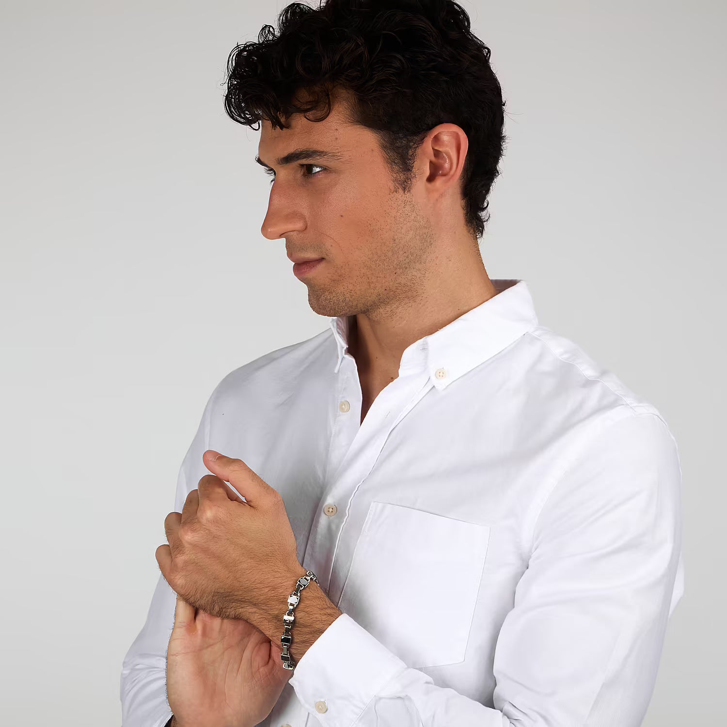 BRACCIALE MASERATI UOMO ROSE GOLD E CERAMIC BLACK