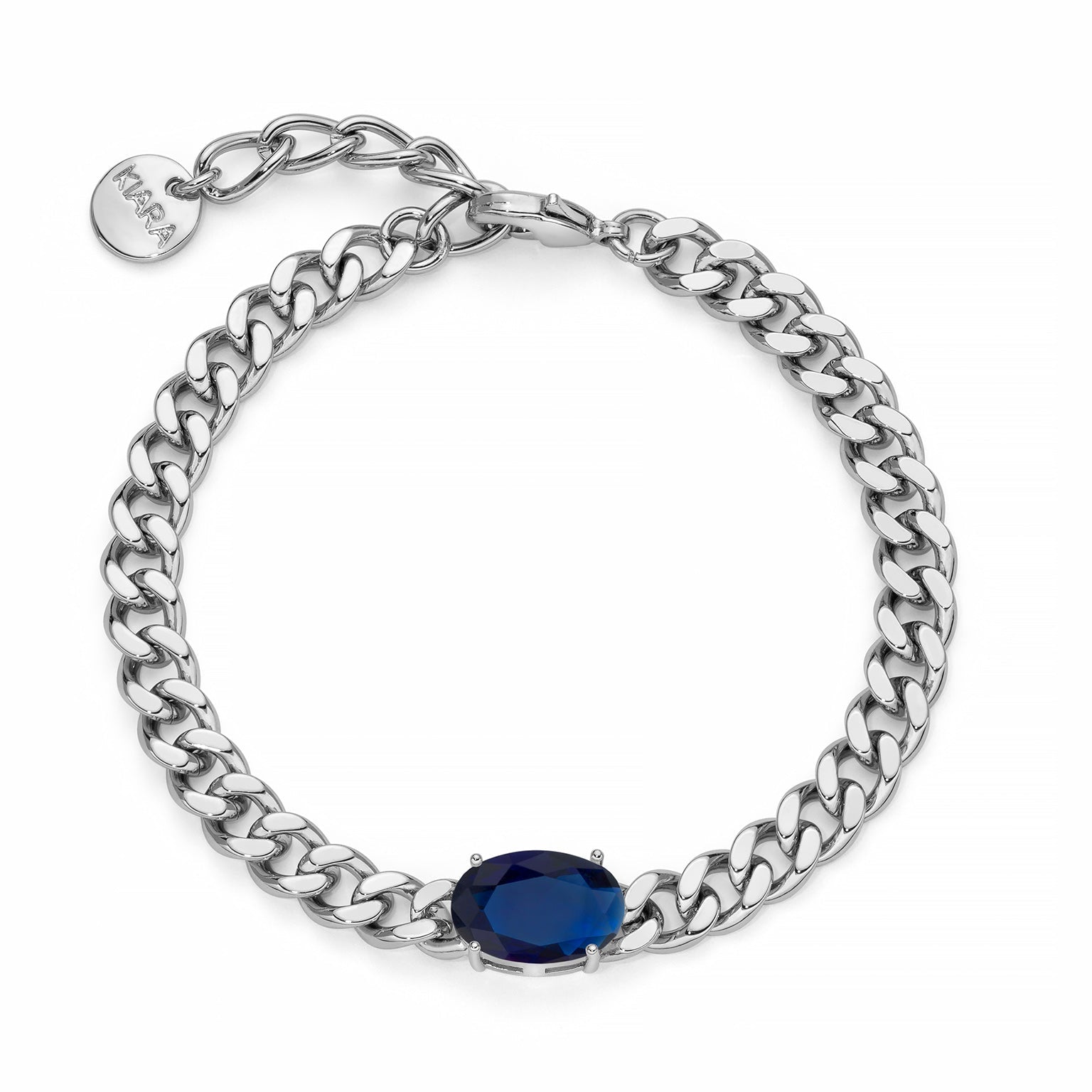 KIARA BLUE STONE CHAIN BRACELET