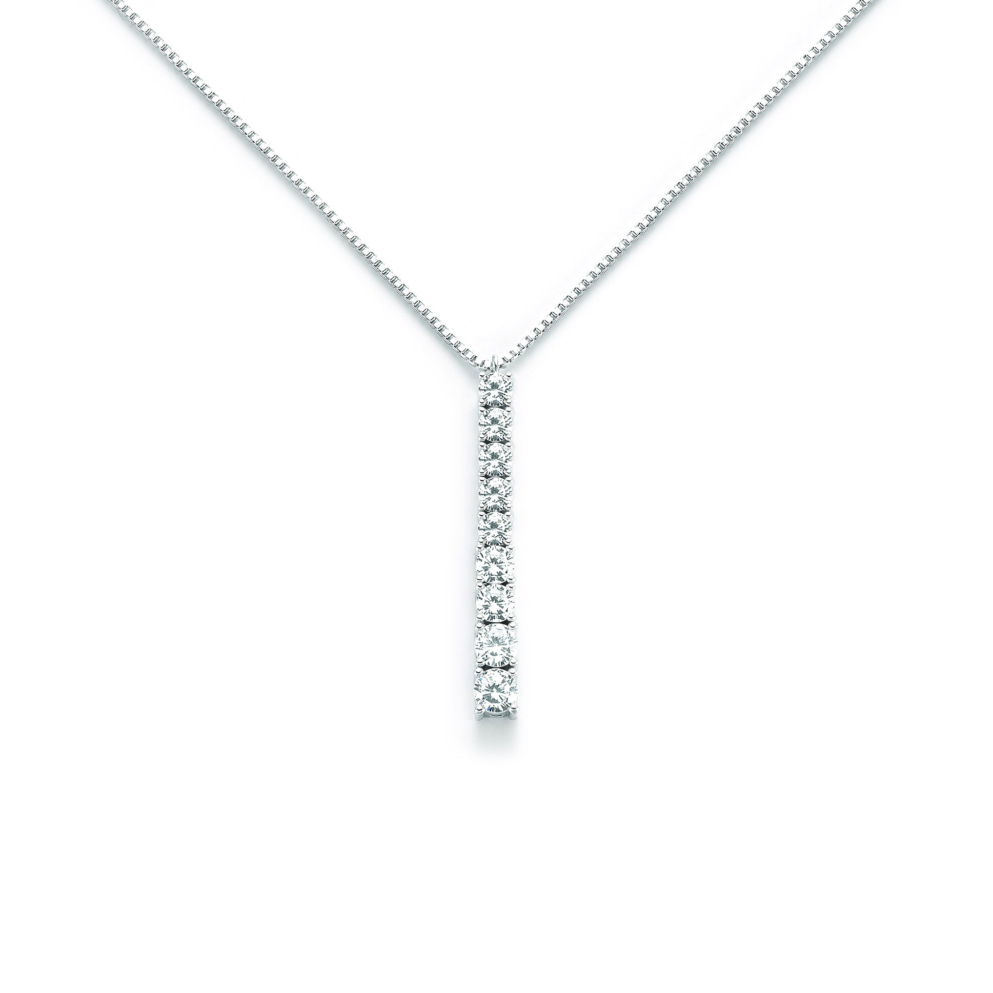 COLLANA KIARA PENDENTE CON PIETRE BIANCHE