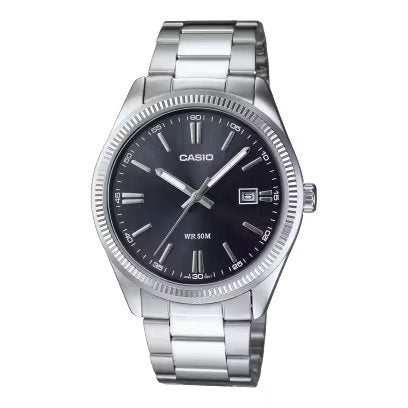CASIO TIMELESS COLLECTION BLACK WATCH |38.5MM|