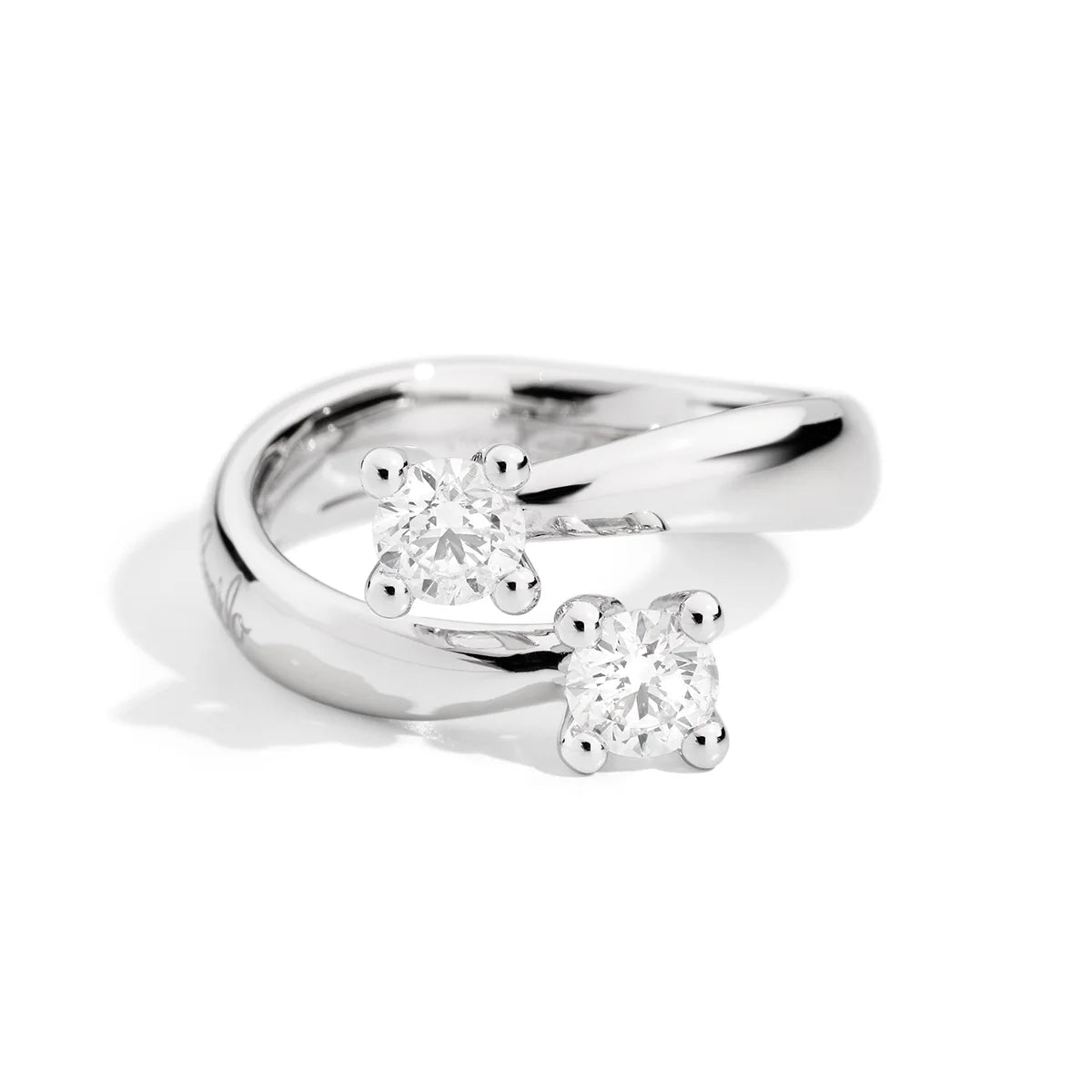 Recarlo 18Kt Gold and Diamond Contrarié Eternity Ring