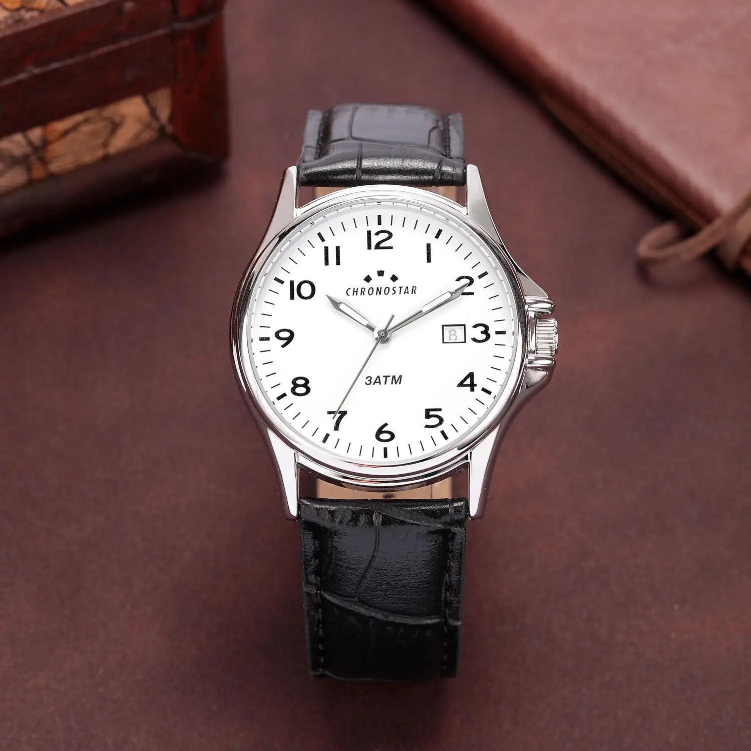 OROLOGIO CHRONOSTAR VINTAGE WHITE DIAL |42.5MM|