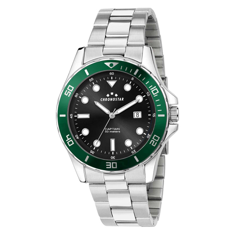 OROLOGIO CHRONOSTAR CAPTAIN BLACK DIAL |43MM|