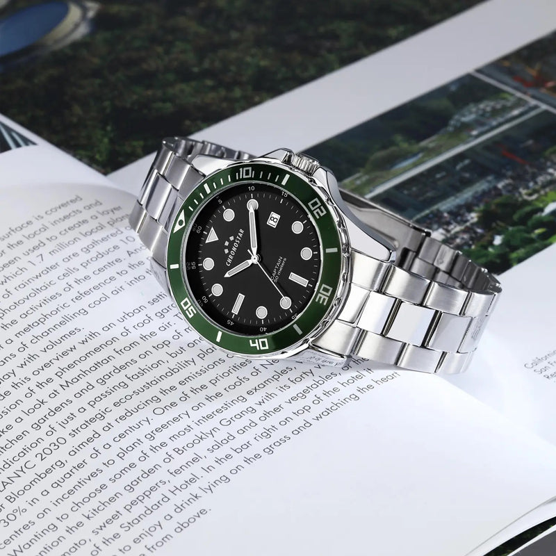 OROLOGIO CHRONOSTAR CAPTAIN BLACK DIAL |43MM|