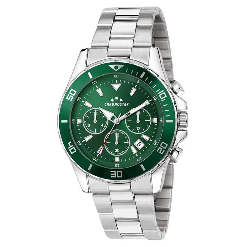 OROLOGIO CHRONOSTAR CAPTAIN GREEN DIAL |43MM|