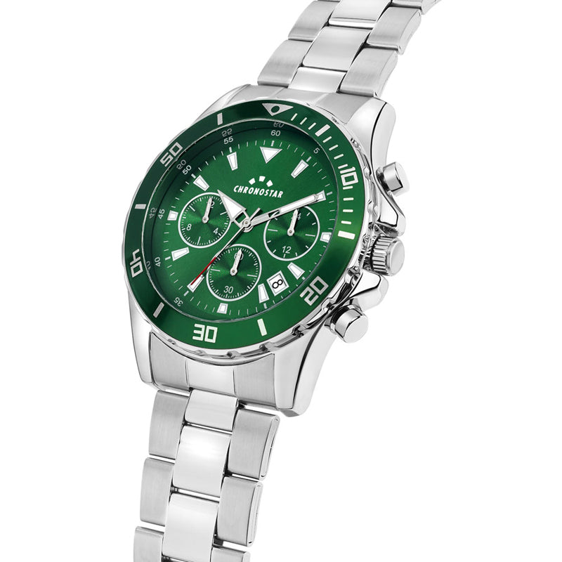 OROLOGIO CHRONOSTAR CAPTAIN GREEN DIAL |43MM|