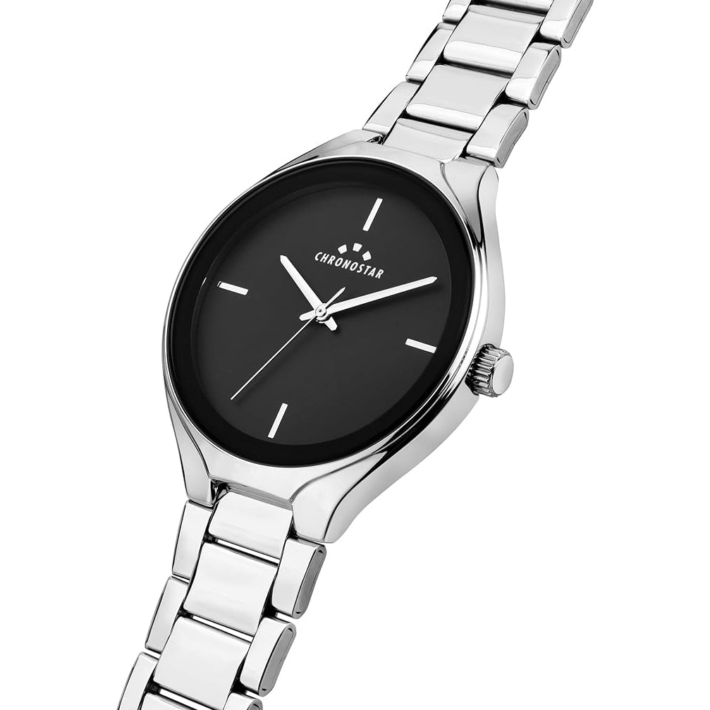 OROLOGIO CHRONOSTAR DESIGN BLACK DIAL |28MM|