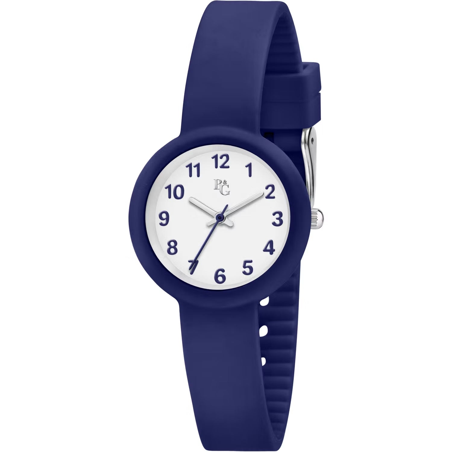 OROLOGIO B&G SOFT BLU WHITE DIAL SILICON |30MM|