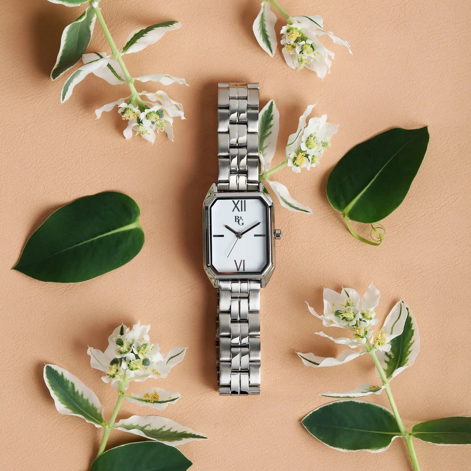 OROLOGIO B&G GLAMOUR WHITE DIAL |36.5X24.4MM|