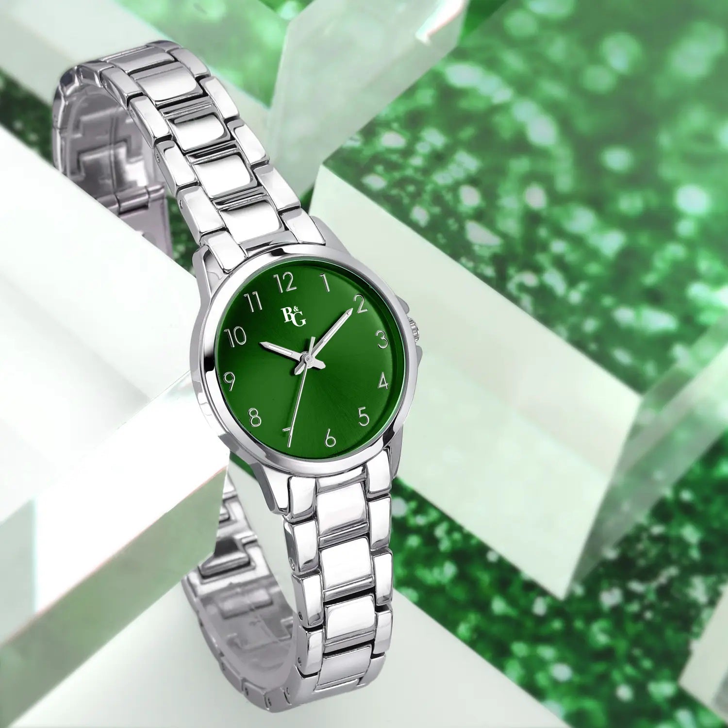 OROLOGIO B&G STREAMER GREEN DIAL |28MM|