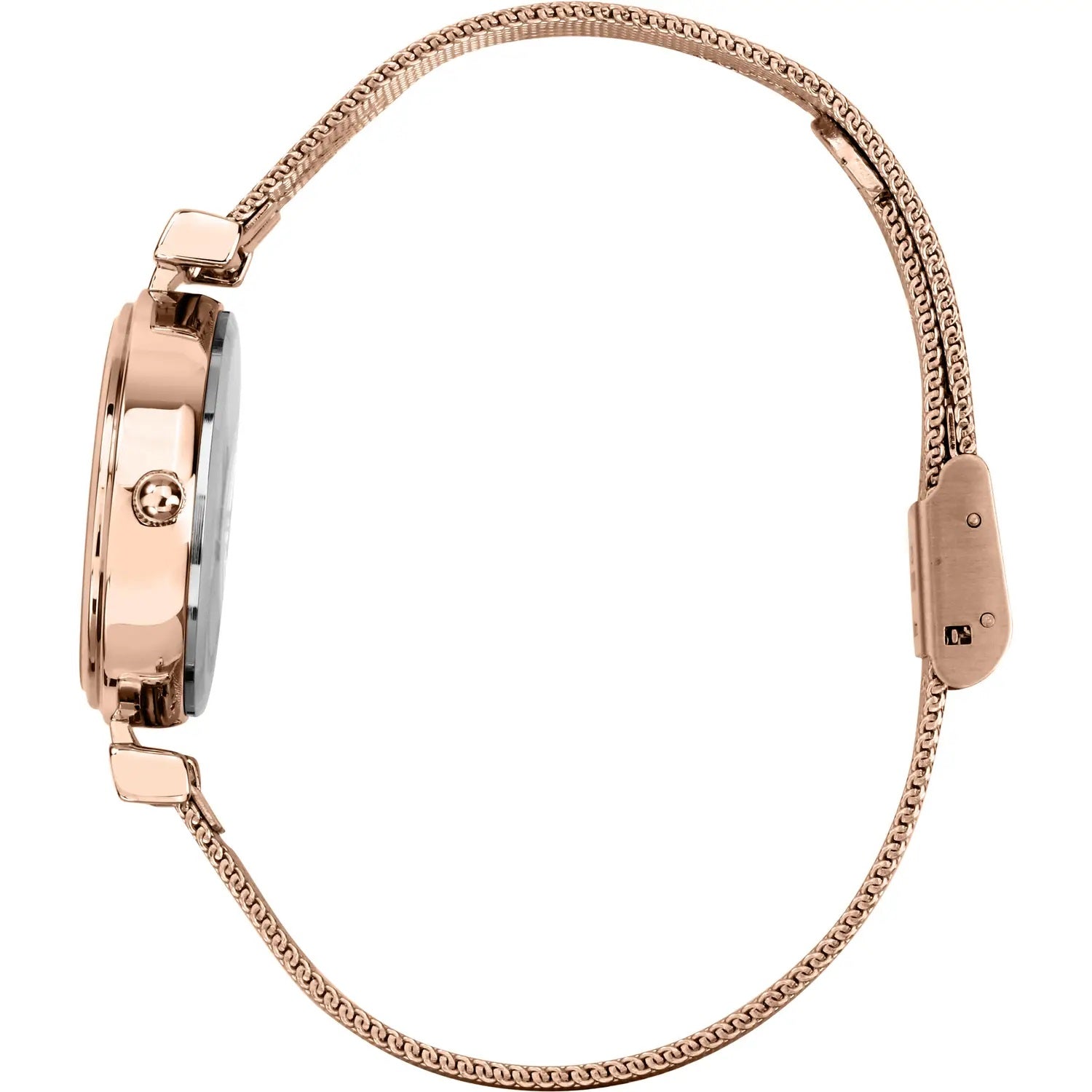 B&G BLING ROSE GOLD MESH MOTHER OF PEARL DIAL WATCH |30MM|