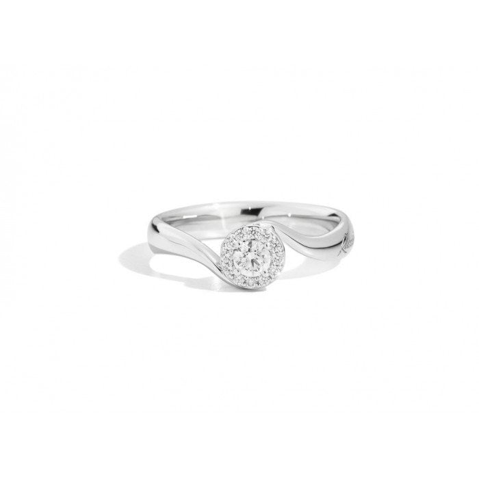 Recarlo Anniversary Solitaire Ring in 18Kt Gold and Diamonds