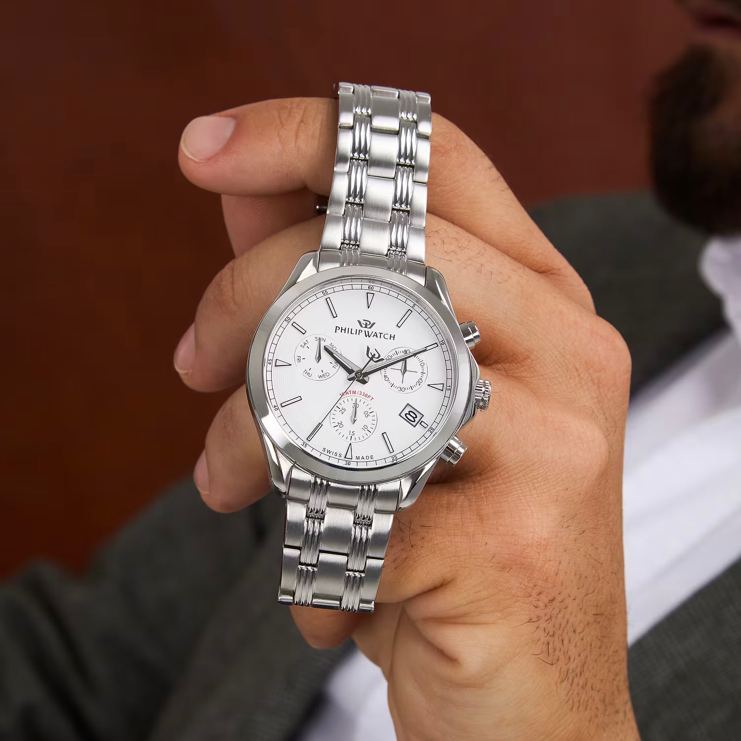 OROLOGIO PHILIP WATCH BLAZE CHRONO WHITE DIAL |41MM|