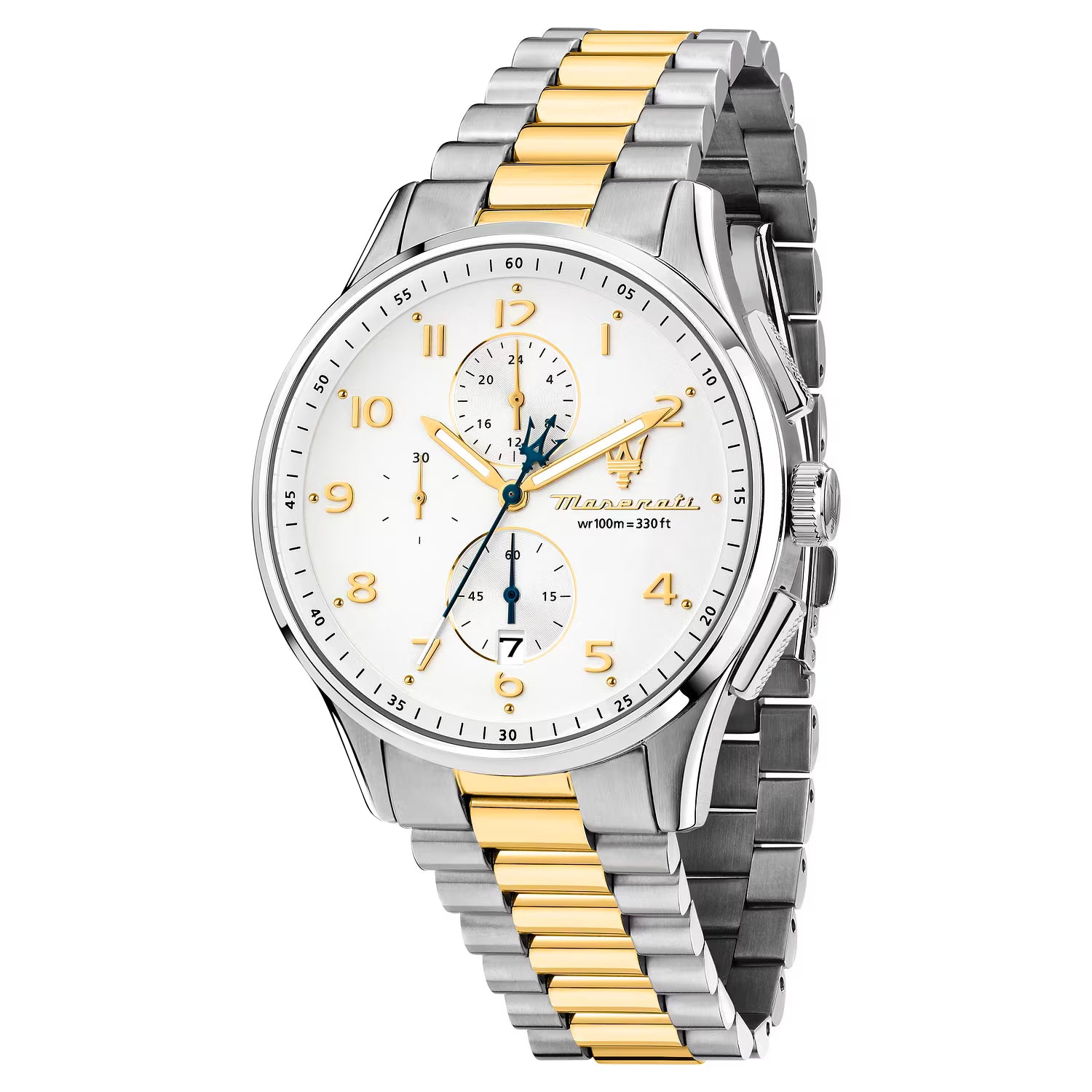 OROLOGIO MASERATI SORPASSO CHRONO SILVER DIAL |42MM|