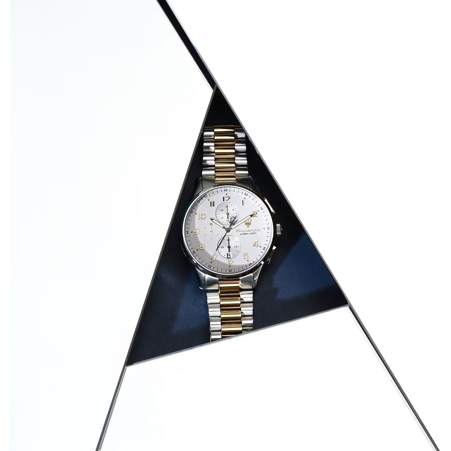 OROLOGIO MASERATI SORPASSO CHRONO SILVER DIAL |42MM|