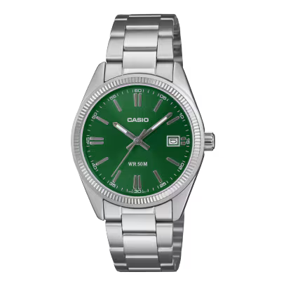 OROLOGIO CASIO TIMELESS COLLECTION GREEN DIAL |42 × 35|