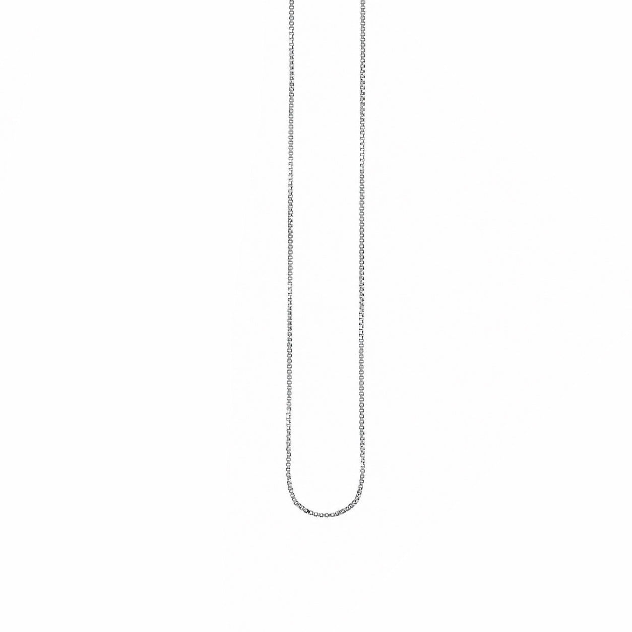 Collana modello Veneziana unisex in oro bianco 18 Kt