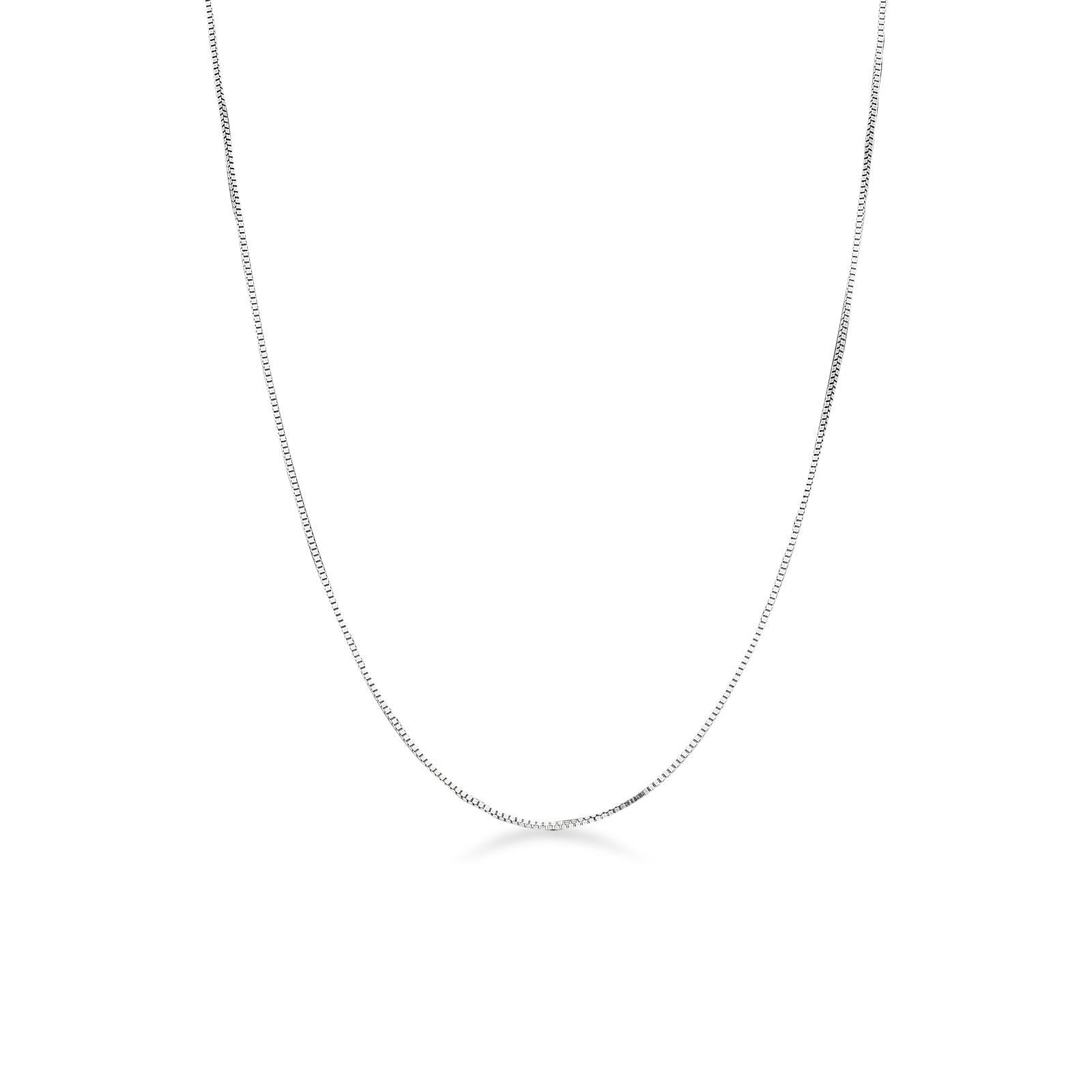 Collana modello Veneziana unisex in oro bianco 18 Kt